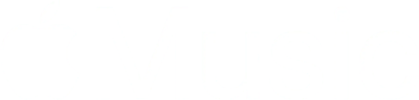 Logo Apple Muisc blanco