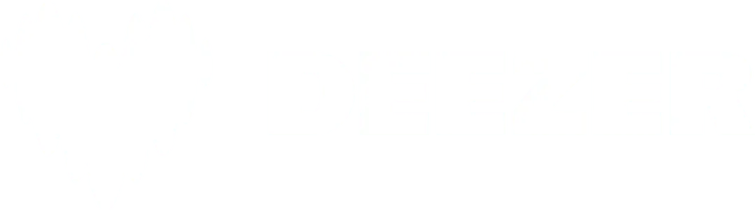 Logo Deezer blanco
