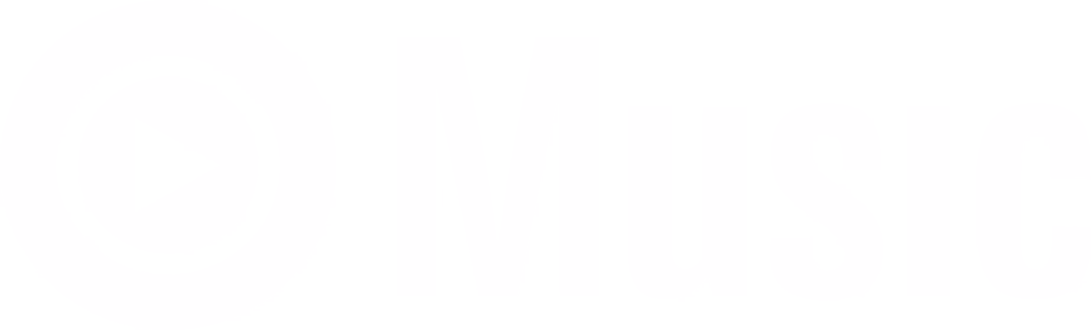 Logo Youtube Music blanco